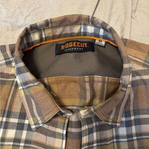Ridgecut Men's Tan Plaid Casual Shirt